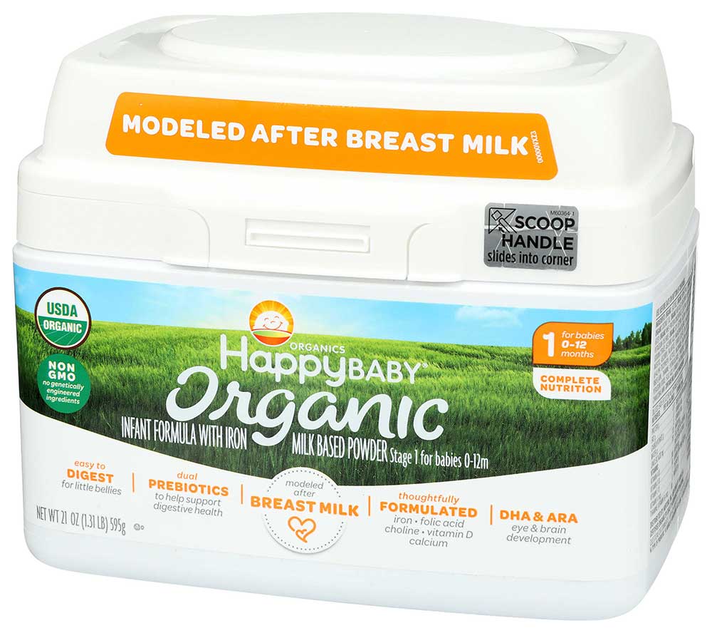Happy Baby Organic Stage 1 Milk Based Infant Formula Powder 21oz