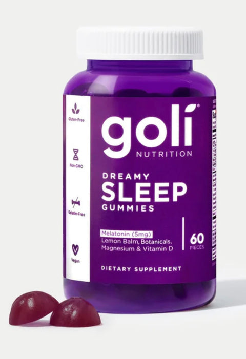 Goli Dreamy Sleep Gummy – 300 Count – Melatonin, Vitamin D, Magnesium, and Lemon Balm Extract – Gelatin-Free, Gluten-Free, Vegan & Non-GMO (5 pack)