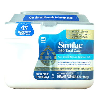 Similac 360 Total Care Infant Formula 20.1 oz NON-GMO (Case of 4)