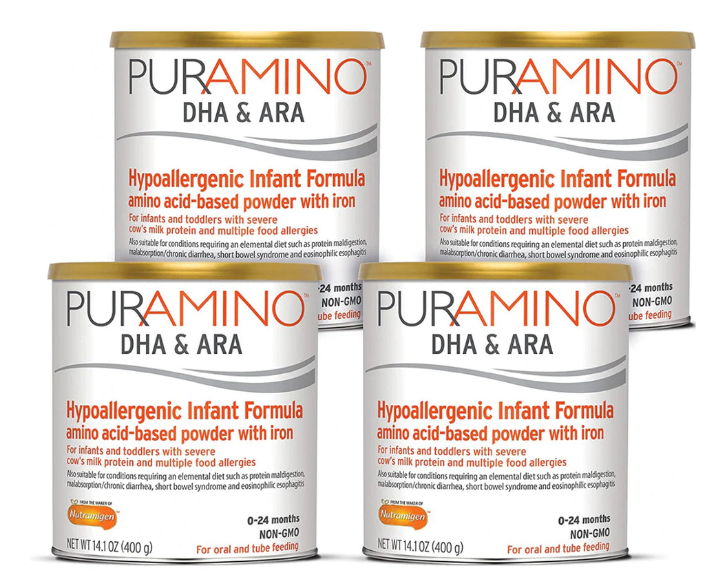 Enfamil PurAmino Hypoallergenic (4 Pack - 14.1 Oz) Case NON-GMO