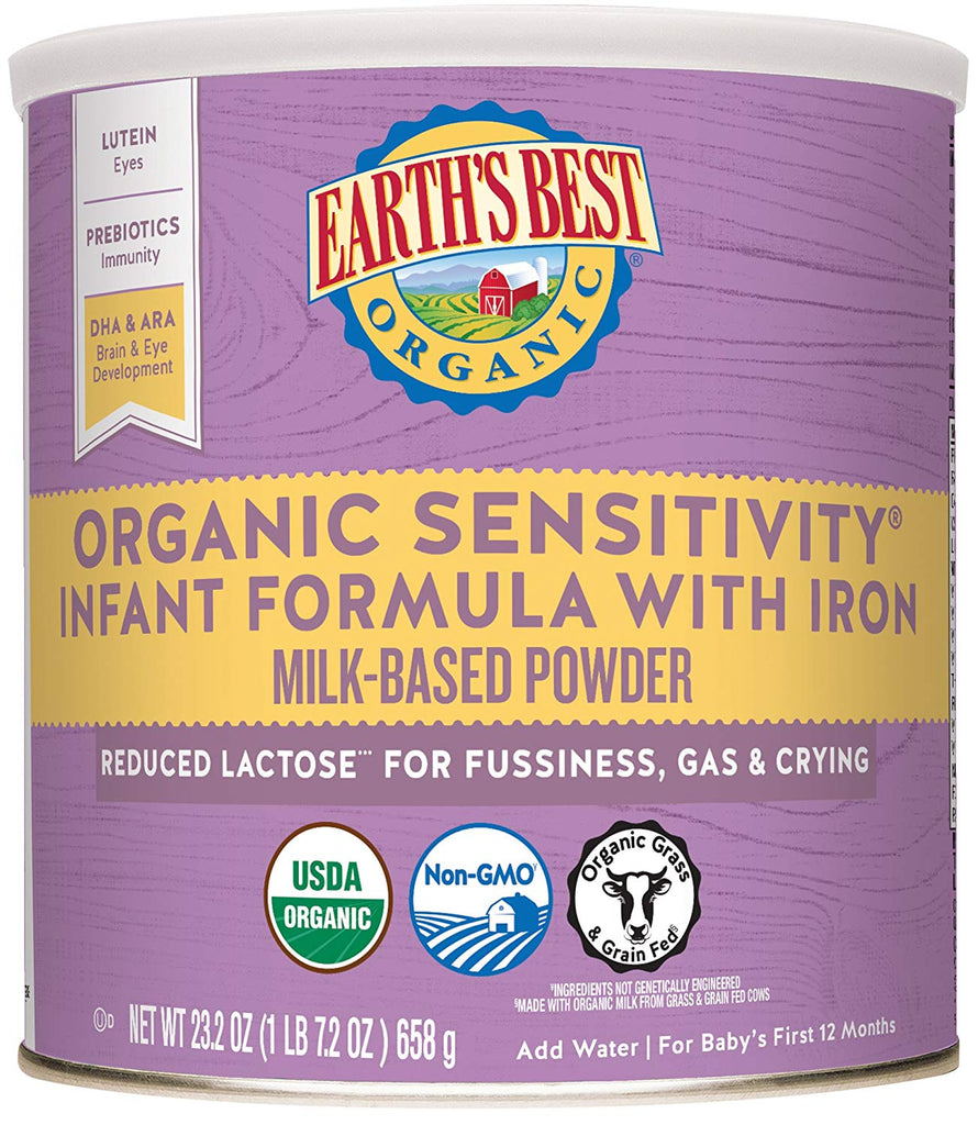 Earth's Best Organic Case of 4 - Infant Formula with Iron - Babies Nutrition