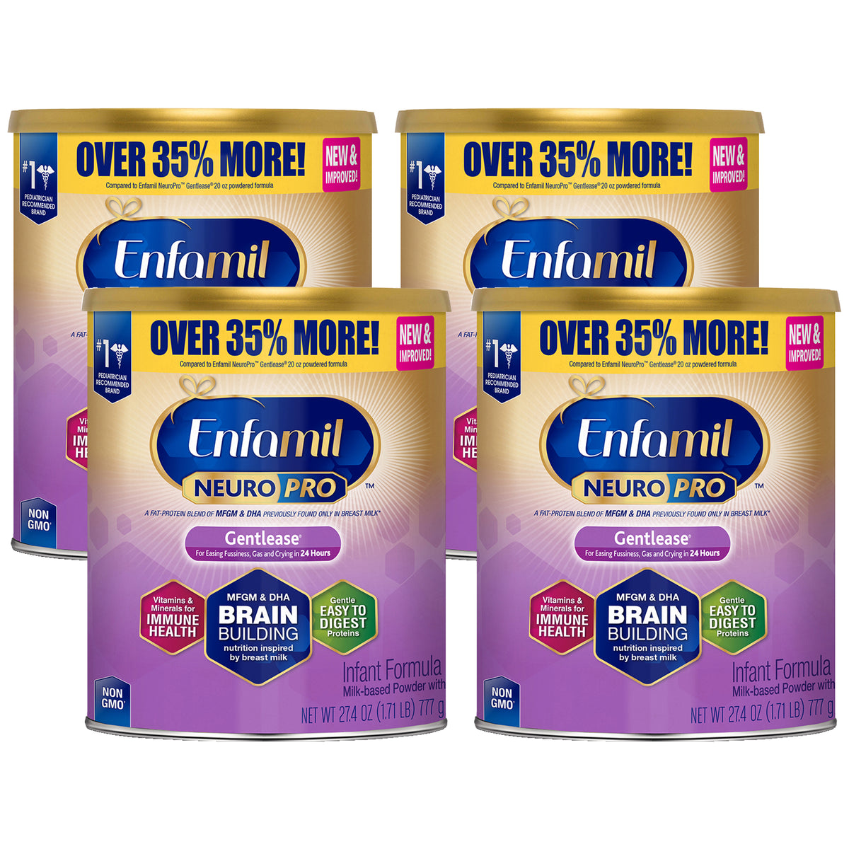 Enfamil NeuroPro Gentlease 4 Pack - 27.4 oz – Babies Nutrition