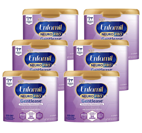 Enfamil Gentlease NeuroPro 6-19.5 oz, (Case of 6)