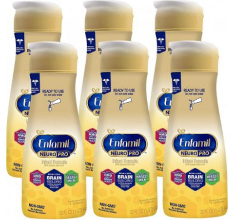 Enfamil NeuroPro Infant Formula Liquid, 32 FL. OZ Bottle (Case of 6)