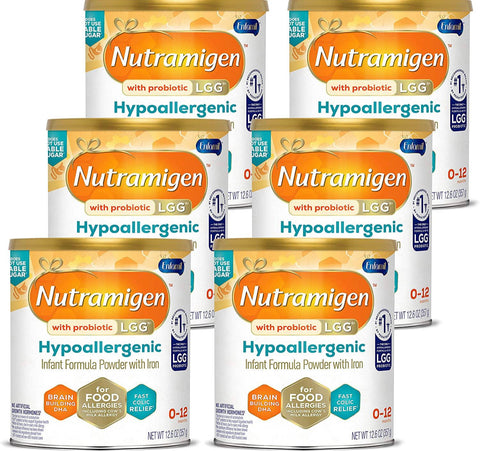 Enfamil Nutramigen Hypoallergenic infant formula powder, 12.6 oz (Case of 6)