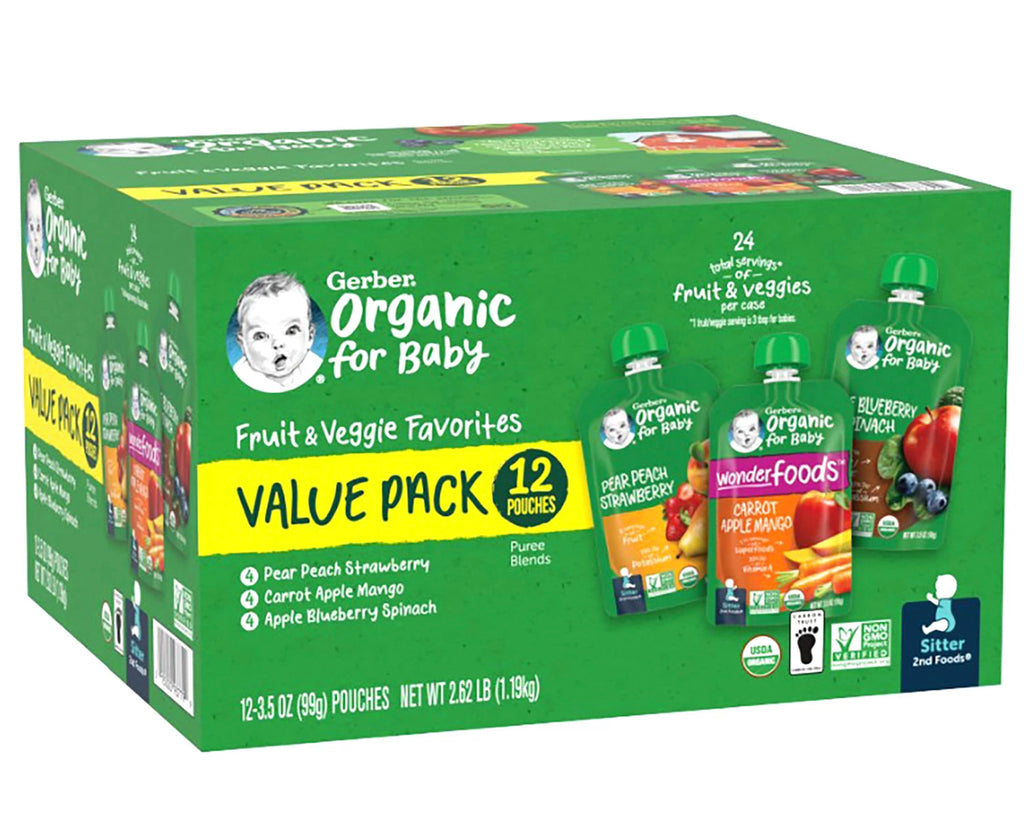 Gerber Organic 2nd Foods Variety Pack (12 ct)