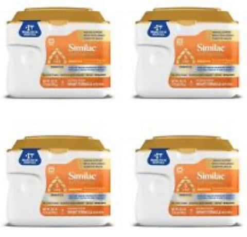 Similac 360 Total Care Sensitive Infant Formula non-Gmo 4-20.1 Oz, (Case of 4)