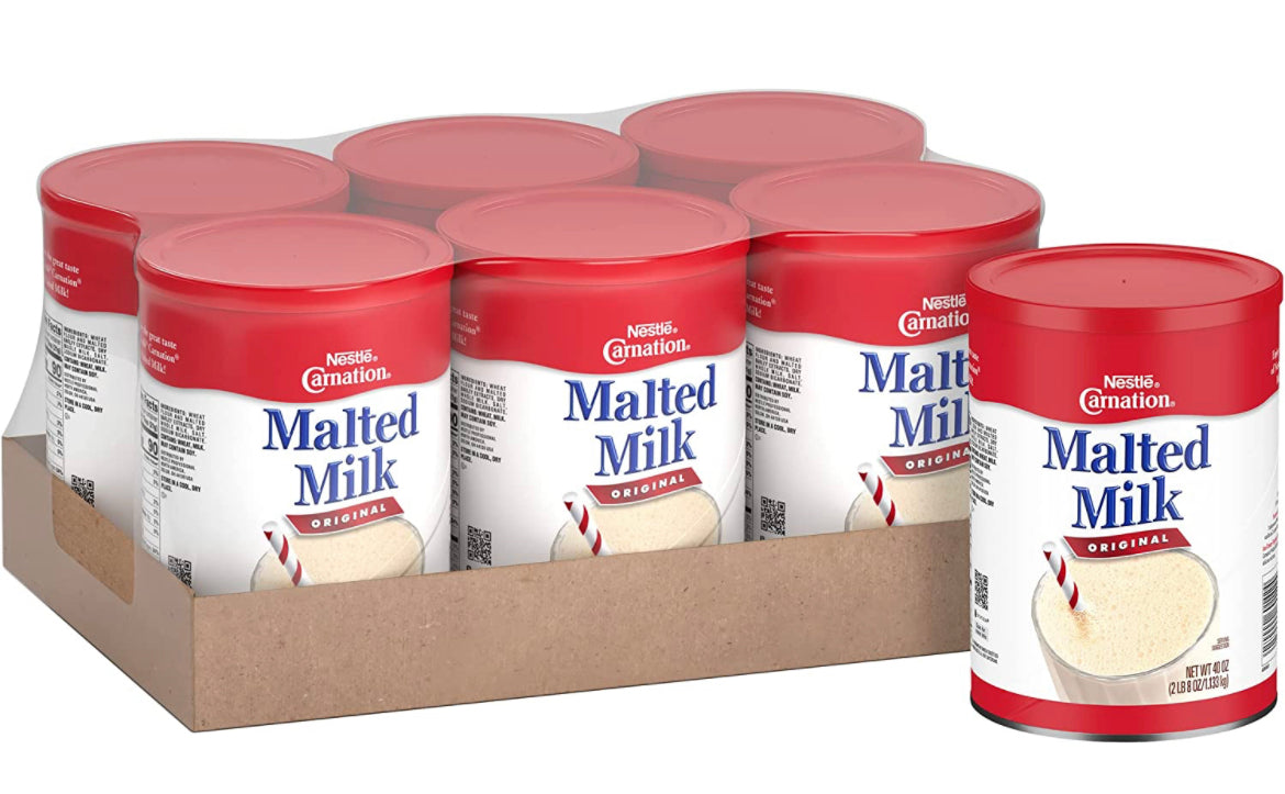 Nestle Carnation Original Malted Milk Powder, Packaged Malt Powder, 40 ...