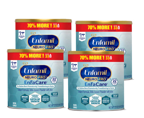 Enfamil NeuroPro Enfacare Powder (4-23 oz) Case of 4