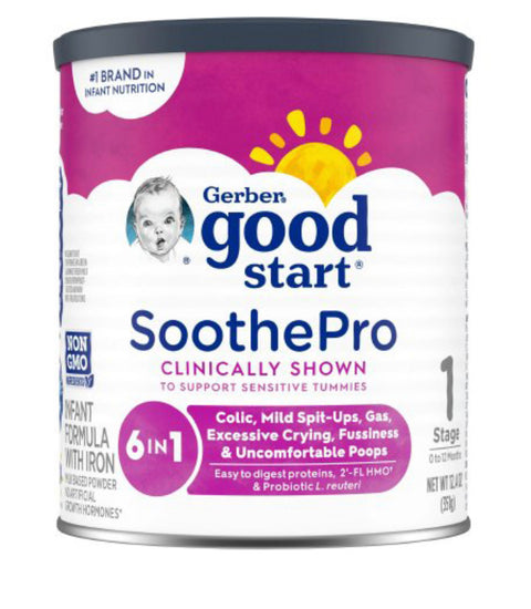 Gerber Good Start SoothePro Infant Formula (6-12 oz) Case of 6