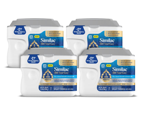 Similac 360 Total Care Infant Formula 20.1 oz NON-GMO (Case of 4)