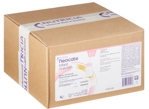 Neocate Infant Formula DHA/ARA (4 - 14.1 oz) Case of 4