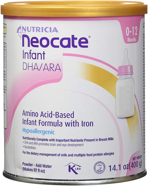 Neocate Infant DHA & ARA Amino Acid Based Infant Formula with Iron, 14.1 oz Can