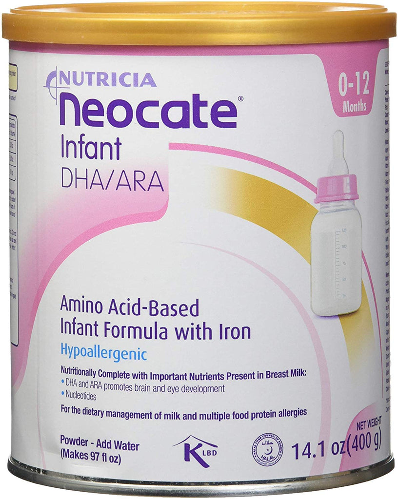 Neocate Infant DHA & ARA Amino Acid Based Infant Formula with Iron, 14.1 oz Can