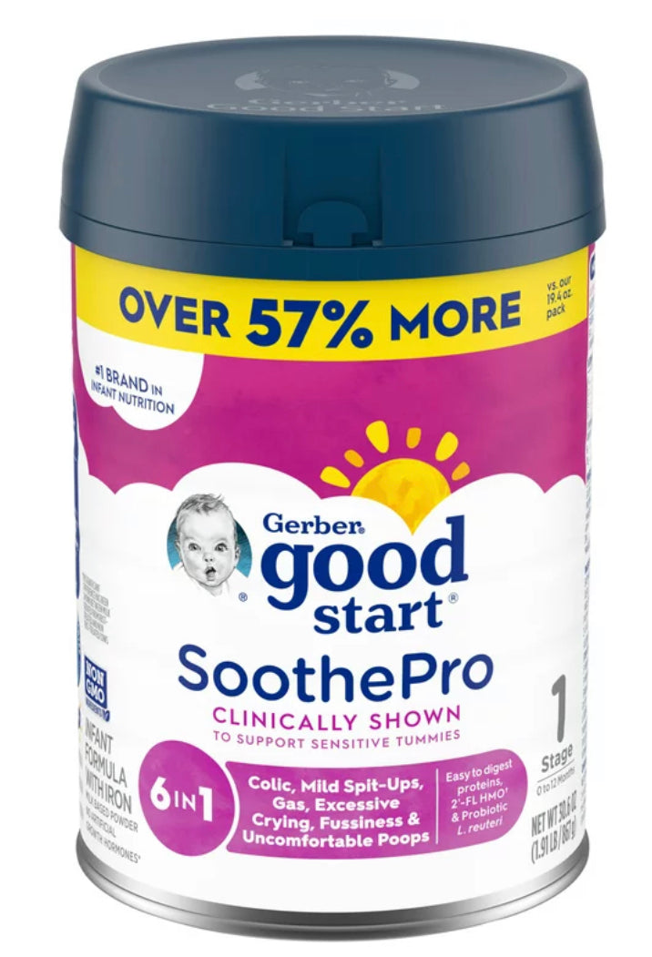 Gerber Good Start SoothePro, Stage 1, 30.6 oz (Pack of 4) – Babies ...