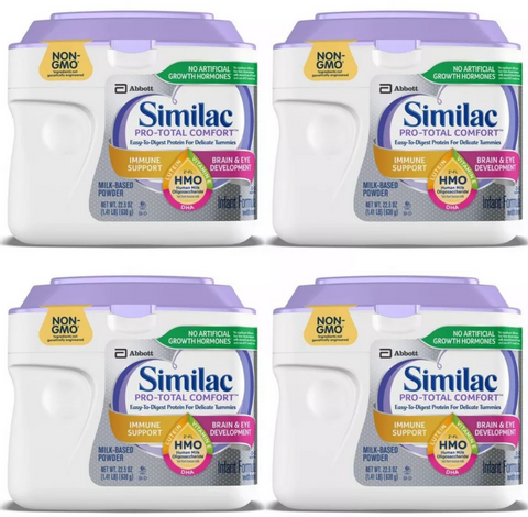 Similac Pro-Total Comfort 20.1 oz tub Non-GMO (Pack of 4)