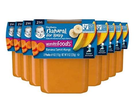 Gerber 2nd Foods Banana Carrot Mango - 16 pack